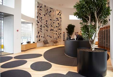 fraster, filt, Plus, felt, uldfilt, akustik, udsmykning, indretning, design, akustik panel, lyddæmpning, twister, akustik panel, filtfarver, dekoration
